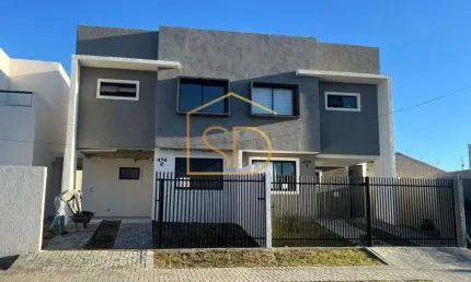Sobrado novo - ultima unidade com 3 quartos 1 suíte, à venda em são josé dos pinhais, cruzeiro