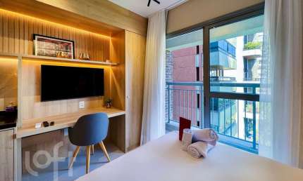 Apartamento com 1 quarto à venda na Alameda Jauaperi, 299, Moema, São Paulo por R$ 400.000