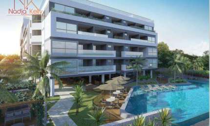 Apartamento com 2 dormitórios à venda, 76 m² por R$ 1.750.502,91 - Ponta de Campina - Cabedelo/PB
