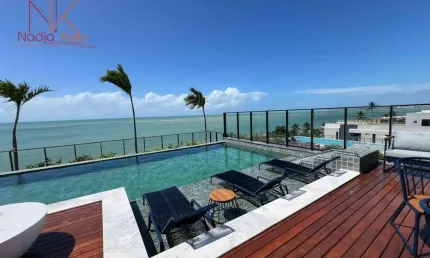 Loft pé na areai com 1 dormitório à venda, 55 m² por r$ 1.045.000 - jardim oceania - joão pessoa/pb