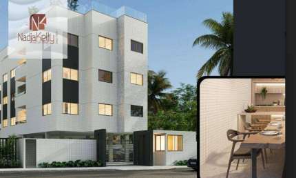 Apartamento com 2 dormitórios à venda, 63 m² por R$ 394.000 - Poço - Cabedelo/PB