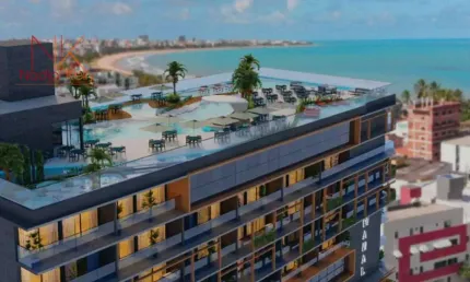 Flat com 1 dormitório à venda, 25 m² por R$ 328.874,44 - Bessa - João Pessoa/PB