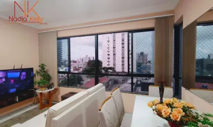 Apartamento de 55m² com 2 quartos a 450m. pra praia a venda por r$ 450.000 - tambaú - joão pessoa/pb