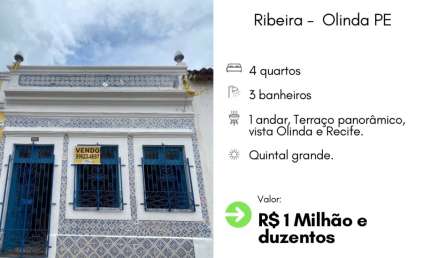 Casa com 4 quartos à venda no Varadouro, Olinda 