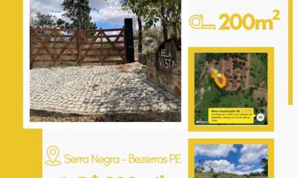 Terreno à venda no Povoado Vila Serra Negra, Bezerros 
