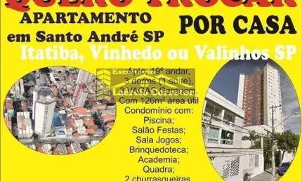 Apartamento para Venda em Santo André, Parque das Nações, 3 dormitórios, 1 suíte, 2 banheiros, 3 vagas