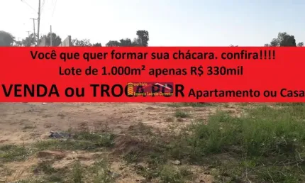 Terreno Venda em Campinas com 1.000m² de área Parque Aeroporto - R$ 430.000,00 Estuda Permutas