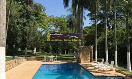 Chácara alto padrão venda valinhos sp, dois córregos com 11.197,20m² terreno e 1.148,34m² constr, estuda permutas sp