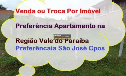 Terreno em Valinhos SP, 750m² de área - Venda ou Troca Por Imóvel Região Vale do Paraíba
