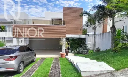 Alphaville Litoral Norte 2, casa com 3 suítes e gabinete.