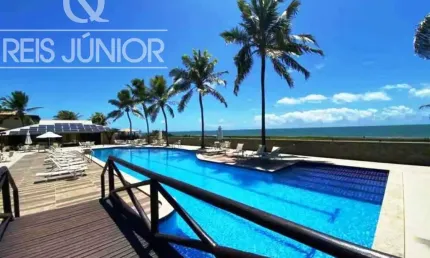Cond. pé na areia,  3 suítes, decorado, mobiliado e infraestrutura