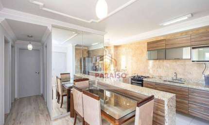Apartamento com 3 dormitórios para alugar, 73 m² no  Santa Quitéria - Curitiba/PR