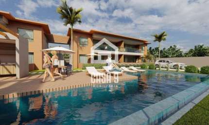 Apartamento superior na planta a venda com 02 quartos (1 suite) em Imbassai Bahia