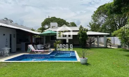 Casa a venda com terreno privativo em condomínio com acesso privativo ao mar em Itacimirim Bahia