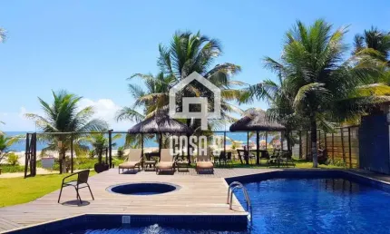 Apartamento Duplex em condomínio pé na areia Itacimirim Bahia