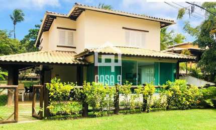 Casa 5 quartos para locação anual condomínio Porto das Baleias Praia do Forte Bahia