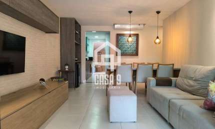 Apartamento á venda térreo pé na areia mobiliado 03 suítes na Praia da Espera em Itacimirim Bahia