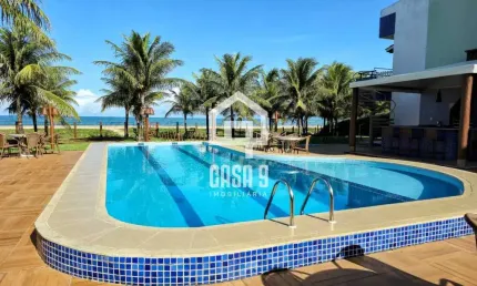 Apartamento Térreo 3 Suítes frente mar total em Itacimirim Bahia