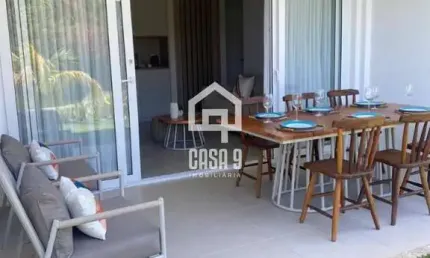 Apartamento a venda com 3 quartos mobiliado no Village dos Ipês Piscinas Naturais Praia do Forte Bahia