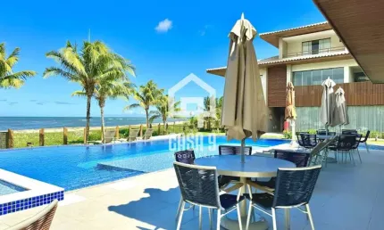 Apartamento novo pé na areia com 3 suítes a venda em itacimirim bahia