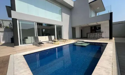 Sobrado com 4 dormitórios à venda, 333 m² por r$ 3.000.000,00 - condomínio loteamento reserva da barra - são josé dos campos/sp