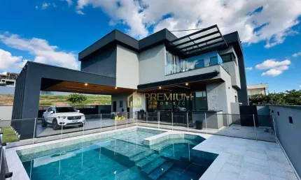 Sobrado com 5 dormitórios à venda, 420 m² por r$ 4.300.000,00 - condomínio residencial colinas do paratehy - são josé dos campos/sp