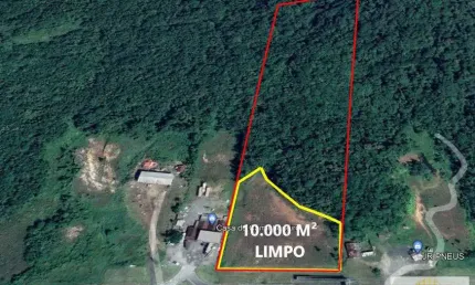 Terreno amplo na BR 101 em Pirabeiraba Rio Bonito Joinville