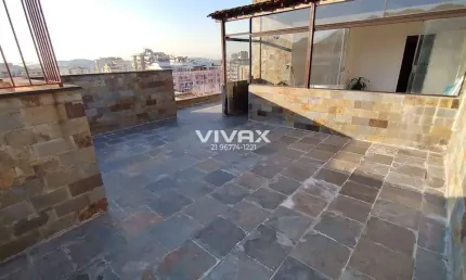 Cobertura com 3 quartos à venda na Rua Aquidabã, Méier, Rio de Janeiro, 169 m2 por R$ 400.000