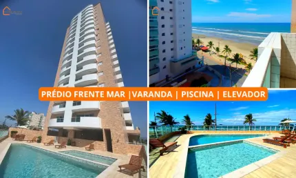Prédio frente mar | Varanda vista mar | Piscina | Elevador