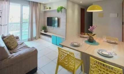 APARTAMENTO COMPLETO! 3 quartos (1 Suíte) mobiliado em PORTO DE GALINHAS, Condomínio clube completo. PALM VILLAGE ACQUA