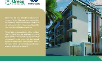 ECO GREEN RESIDENCE -LANÇAMENTO!! INVESTIMENTO SEGURO E SUPER RENTÁVEL INVISTA EM FLATS EM UMA DAS PRAIAS MAIS BONITAS DO BRASIL - PORTO DE GALINHAS.
