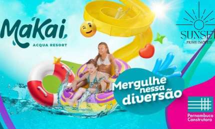 Makai Acqua Resort - Flats e Aptos 2 quartos em MURO ALTO - PORTO DE GALINHAS. Entrega em Junho/26 - OPORTUNIDADE DE INVESTIMENTO COM VALORIZAÇÃO