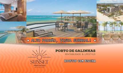 Vila Porto - na beira-mar de Porto de Galinhas! NOVO! Pronto pra você desfrutar, investir com segurança, alta rentabilidade e valorização
