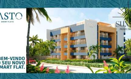 Vasto Smart Flats - Lançamento  em Porto de Galinhas super desejado por investidores - Entrega em Agosto 26. EXCELENTE VALORIZAÇÃO E RENTABILIDADE