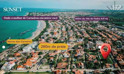 CONDIÇÕES ESPECIAIS PARA INVESTIDORES EXIGENTES! pra LUCRAR MUITO na Praia dos Carneiros - Tamandaré: Studios, 1 e 2 quartos e Duplex.