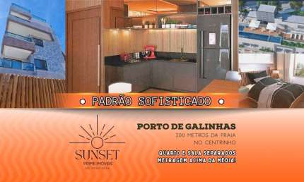 LUCRE JÁ! IMÓVEL PRONTO - FLAT ALTO PADRÃO! com o MELHOR CUSTO BENEFÍCIO - A 100 METROS DA PRAIA E AO LADO DO CENTRINHO DE PORTO DE GALINHAS