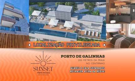 FLAT ALTO PADRÃO PRONTO! com o MELHOR CUSTO BENEFÍCIO - A 100 METROS DA PRAIA E AO LADO DO CENTRINHO DE PORTO DE GALINHAS