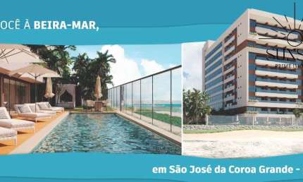 Horizon Smart Flats. Beira Mar em São José da Coroa Grande. Empreendimento com preço de PRÉ LANÇAMENTO com GRANDE POTENCIAL PARA INVESTIDORES