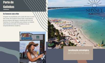 Dolphin Smart Flats. Studios, Gardens e 2 quartos em Porto de Galinhas. Alta Valorização e rentabilidade. Investimento INTELIGENTE!
