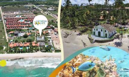 Carneiros Park Flats é Curtir o paraíso e ver com exclusividade, toda a beleza do mar turquesa de Carneiros. Praia de Carneiros - Flats para investime