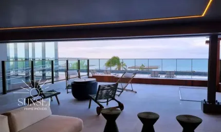Alto padrão, frente mar, pé na areia! pronto pra morar! apartamento garden à venda no jardim oceania joão pessoa, paraíba. ed. avoante