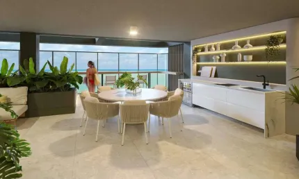 ALTO PADRÃO e EXCLUSIVIDADE de 126 a 244m² 3 e 4 Suítes | Apartamentos | Garden | Cobertura à venda em Camboinha - Cabedelo - Entrega em 05/2027
