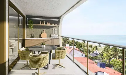 Alto padrão, frente mar, pronto pra morar! apartamento 3 suítes à venda em cabedelo - paraíba