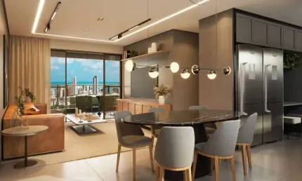 Apartamento 3 quartos (até 3 Suítes) à venda em Miramar João Pessoa Paraíba - Lançamento Alto padrão Entrega em Nov/26