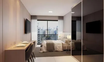 Studio / flat à venda em cabo branco - joão pessoa - paraíba - entrega em 12/2026 - ed. águas do atlântico 3 - 50 metros da praia