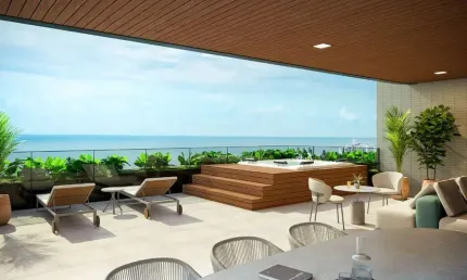Apartamento garden à venda em cabedelo, paraíba. oportunidade de investimento em resort de luxo à 30m do mar. entrega: 2028