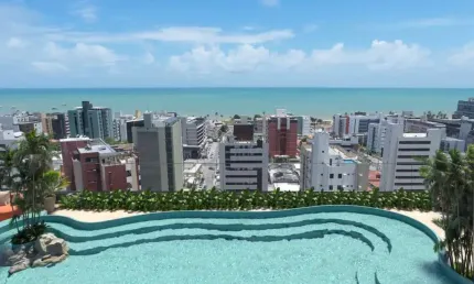 Compra super facilitada! apartamento 3 suítes à venda no cabo branco, joão pessoa - paraíba. entrega: 2029