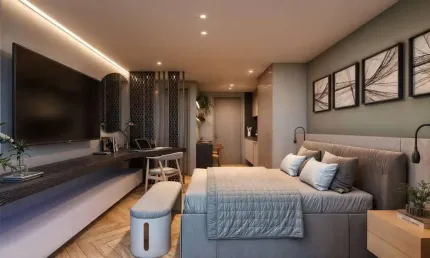 Apartamento garden 1 quarto 1 à venda em cabo branco - joão pessoa - paraíba - entrega: julho 29.  ed. get like residencial