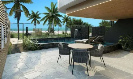 FRENTE MAR. Amplo Apartamento, Novo e pronto para morar em Cabedelo, Ed. Solar Marinho - Camboinha 3 DORMITÓRIOS - 2 suítes