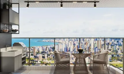 Novo e pronto em 2025! apartamento 2 quartos 1 suíte à venda no bessa em joão pessoa, paraíba. ed. serra da canastra